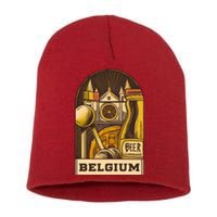 Belgium Beer Europe Short Acrylic Beanie