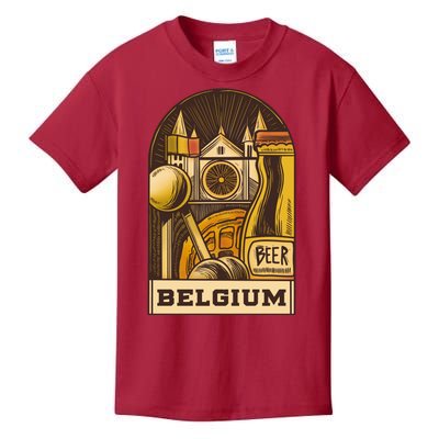 Belgium Beer Europe Kids T-Shirt