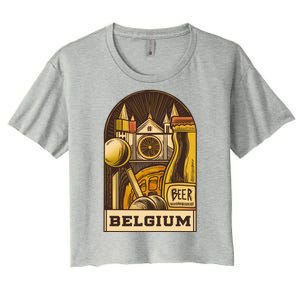 Belgium Beer Europe Women's Crop Top Tee