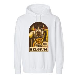 Belgium Beer Europe Garment-Dyed Fleece Hoodie