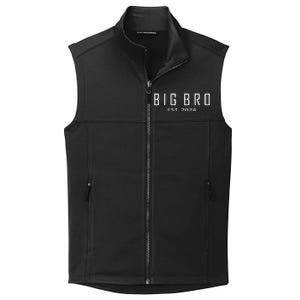 Big Bro Est 2024 Funny First Time Brother Promoted Collective Smooth Fleece Vest