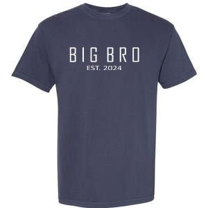 Big Bro Est 2024 Funny First Time Brother Promoted Garment-Dyed Heavyweight T-Shirt