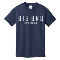 Big Bro Est 2024 Funny First Time Brother Promoted Kids T-Shirt
