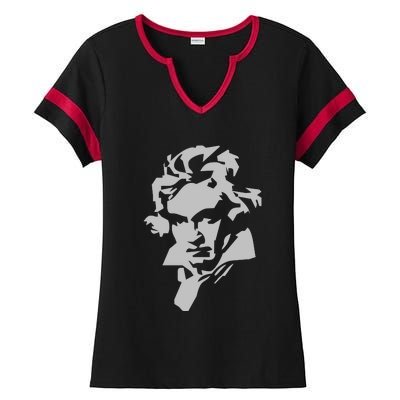 Beethoven Ladies Halftime Notch Neck Tee