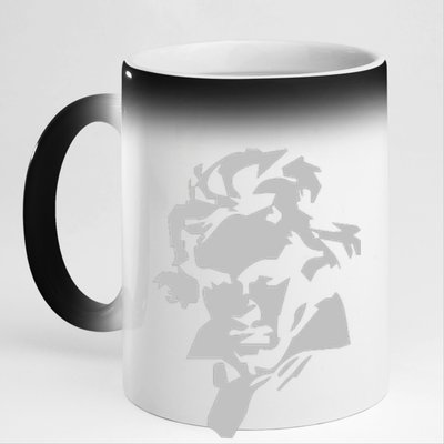 Beethoven 11oz Black Color Changing Mug