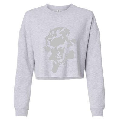 Beethoven Cropped Pullover Crew