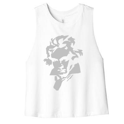 Beethoven Women's Racerback Cropped Tank