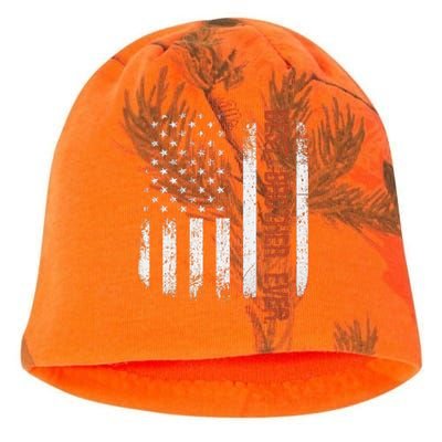 Best Brother Ever American Flag Fathers Day Gift Kati - Camo Knit Beanie