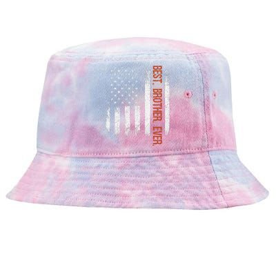 Best Brother Ever American Flag Fathers Day Gift Tie-Dyed Bucket Hat