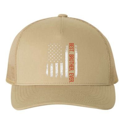 Best Brother Ever American Flag Fathers Day Gift Yupoong Adult 5-Panel Trucker Hat