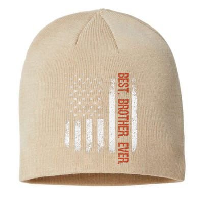 Best Brother Ever American Flag Fathers Day Gift Sustainable Beanie