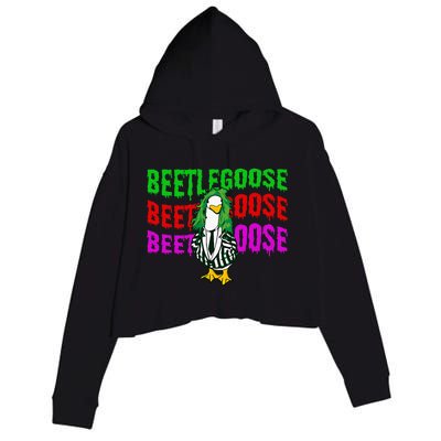 Beetlegoose Crop Fleece Hoodie