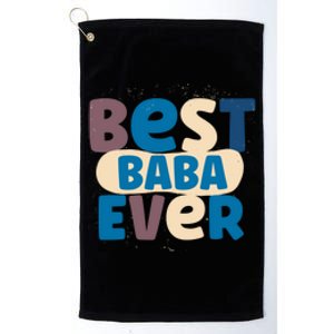 Best Baba Ever Dad Father Persian Arabic Daddy Papa Fathers Gift Platinum Collection Golf Towel