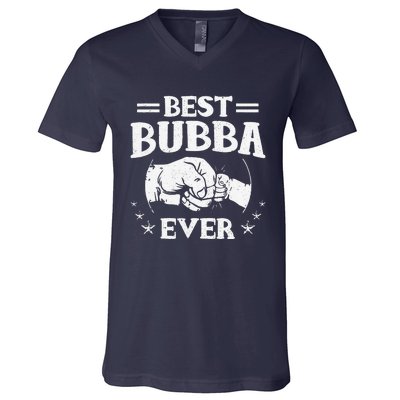 Best Bubba Ever National Bubba Day Brother Lovers Funny V-Neck T-Shirt