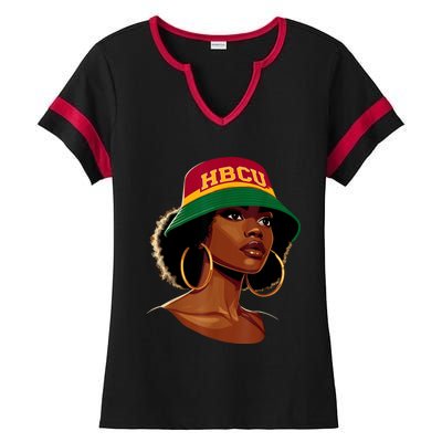 Beautiful Black Educated Hbcu Ladies Halftime Notch Neck Tee