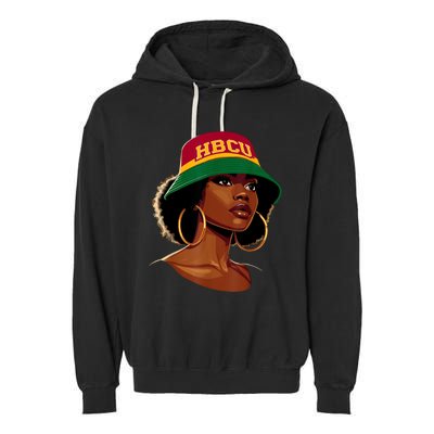 Beautiful Black Educated Hbcu Garment-Dyed Fleece Hoodie