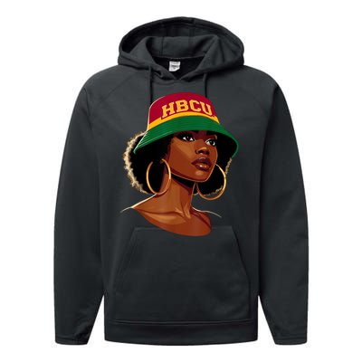 Beautiful Black Educated Hbcu Performance Fleece Hoodie