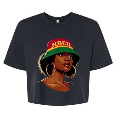 Beautiful Black Educated Hbcu Bella+Canvas Jersey Crop Tee