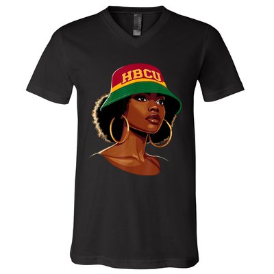 Beautiful Black Educated Hbcu V-Neck T-Shirt