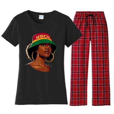 Beautiful Black Educated Hbcu Women's Flannel Pajama Set