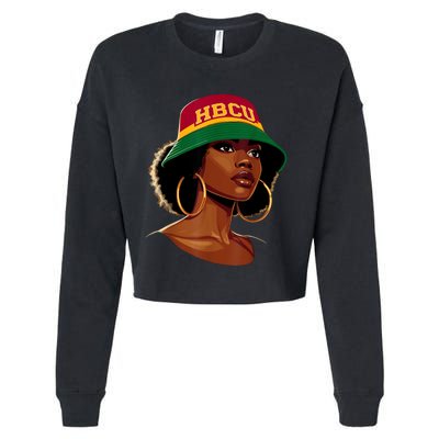 Beautiful Black Educated Hbcu Cropped Pullover Crew