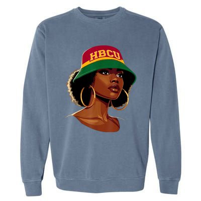 Beautiful Black Educated Hbcu Garment-Dyed Sweatshirt