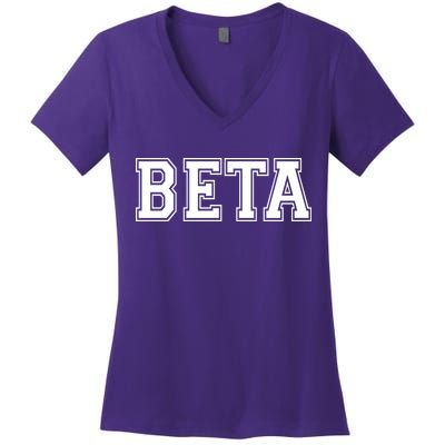Beta Women's V-Neck T-Shirt