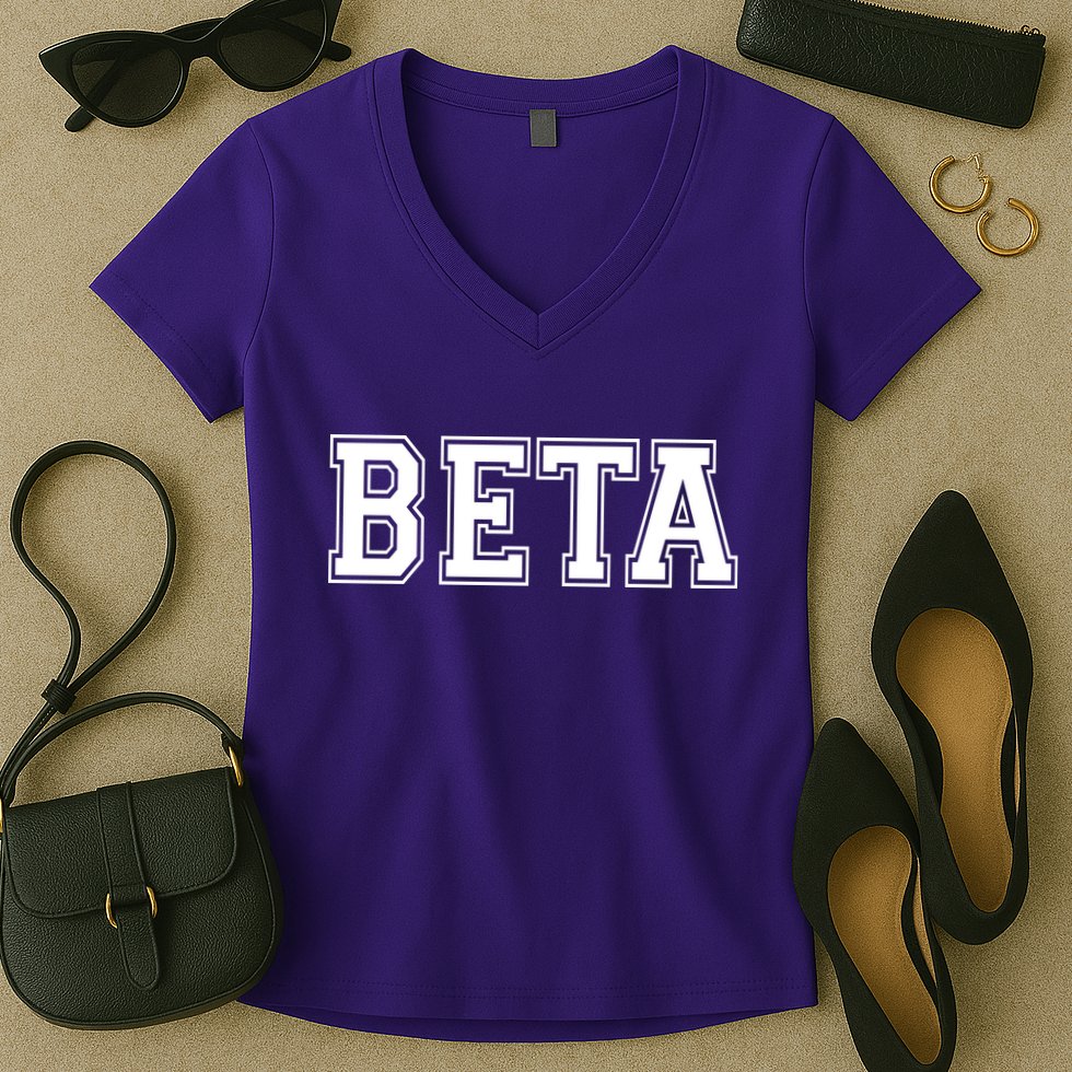 Beta Women's V-Neck T-Shirt