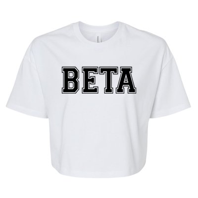 Beta Bella+Canvas Jersey Crop Tee