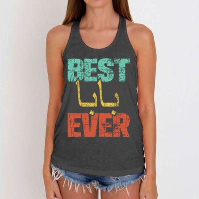 Best Baba Ever Fathers Day Grandfather Grandpa Grandparent Women's Knotted Racerback Tank