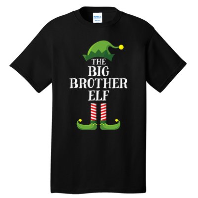 Big Brother Elf Matching Family Group Christmas Party Pyjamas Tall T-Shirt