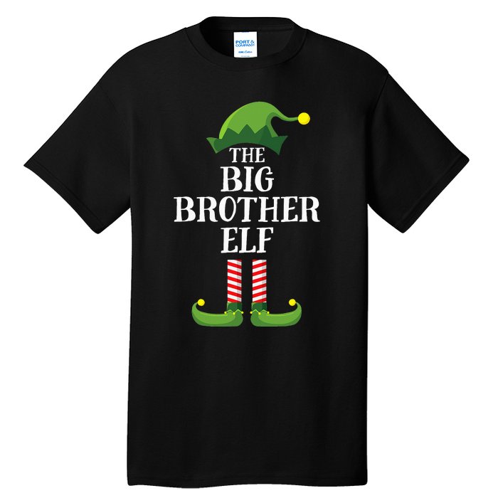 Big Brother Elf Matching Family Group Christmas Party Pyjamas Tall T-Shirt