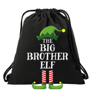 Big Brother Elf Matching Family Group Christmas Party Pyjamas Drawstring Bag