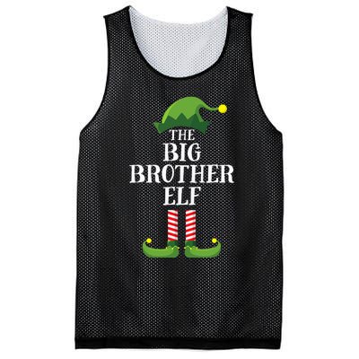 Big Brother Elf Matching Family Group Christmas Party Pyjamas Mesh Reversible Basketball Jersey Tank