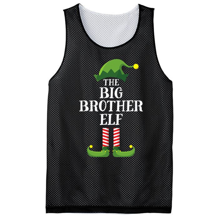 Big Brother Elf Matching Family Group Christmas Party Pyjamas Mesh Reversible Basketball Jersey Tank