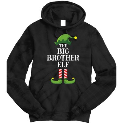 Big Brother Elf Matching Family Group Christmas Party Pyjamas Tie Dye Hoodie