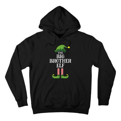 Big Brother Elf Matching Family Group Christmas Party Pyjamas Tall Hoodie