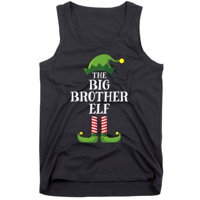 Big Brother Elf Matching Family Group Christmas Party Pyjamas Tank Top