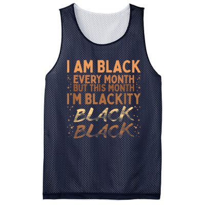 Blackity Black Every Month Black History BHM BLM African Mesh Reversible Basketball Jersey Tank