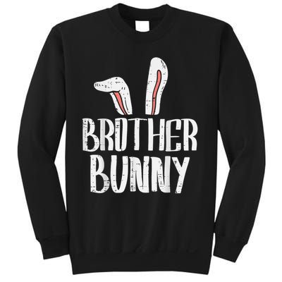 Brother Bunny Ears Cute Easter Family Matching Big Brother Sweatshirt