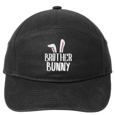 Brother Bunny Ears Cute Easter Family Matching Big Brother 7-Panel Snapback Hat