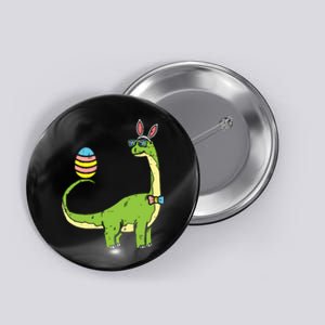 Brontosaurus Bunny Ears Egg Easter Day Dinosaur Dino Button