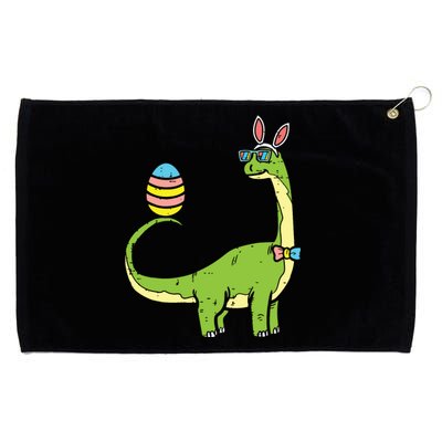 Brontosaurus Bunny Ears Egg Easter Day Dinosaur Dino Grommeted Golf Towel