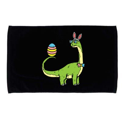 Brontosaurus Bunny Ears Egg Easter Day Dinosaur Dino Microfiber Hand Towel