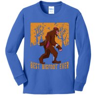 Best Bigfoot Ever Best Halloween Bigfoot Costume Gift Kids Long Sleeve Shirt