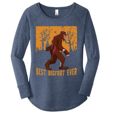 Best Bigfoot Ever Best Halloween Bigfoot Costume Gift Women's Perfect Tri Tunic Long Sleeve Shirt