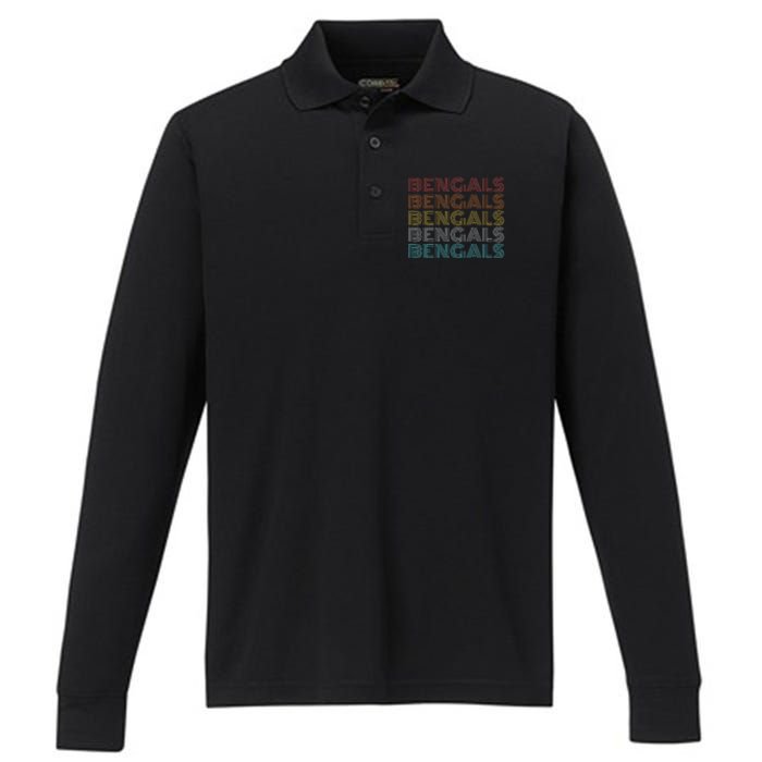 B.E.N.G.A.L.S Performance Long Sleeve Polo