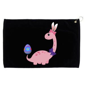 Brontosaurus Bunny Ears Egg Easter Day Dinosaur Dino Funny Gift Grommeted Golf Towel