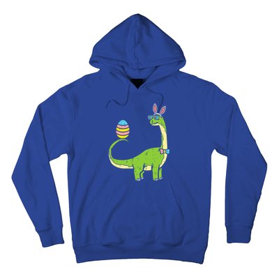 Brontosaurus Bunny Ears Egg Easter Day Dinosaur Dino Gift Hoodie