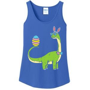 Brontosaurus Bunny Ears Egg Easter Day Dinosaur Dino Gift Ladies Essential Tank